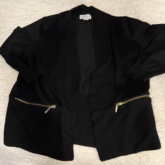 Carmen Marc Valvo Sweaters - BLACK cardigan